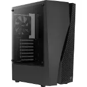 Aerocool Wave, Midi Tower, PC, Schwarz, ATX, micro ATX, Mini-ITX, ABS, SPCC, 15,8 cm