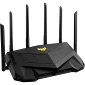 Asus TUF Gaming AX6000 (TUF-AX6000), Wi-Fi 6 (802.11ax), Dual-Band (2,4 GHz/5 GHz), Ethernet/LAN, Schwarz, Tabletop-Router