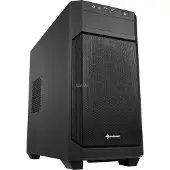 Sharkoon V1000, Mini Tower, PC, Schwarz, micro ATX, Mini-ITX, Metall, 15,5 cm