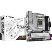 Gigabyte B650M AORUS ELITE AX ICE Mainboard - Unterstützt AMD Ryzen 8000 CPUs, 12+2+2 Phasen Digital VRM, bis zu 8000MHz DDR5 (OC), 1xPCIe 5.0 + 1xPCIe 4.0 M.2, Wi-Fi 6E, 2.5GbE LAN, USB 3.2 Gen 2