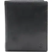 Esquire Leder Geldbörse Compact Wallet Black schwarz