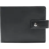 Esquire Leder Geldbörse Rome Scheintasche Black schwarz