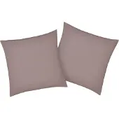 Bellana Kissenbezug "Mako-Jersey-Exclusiv", grau (taupe), B:80cm L:80cm, Baumwolle, Obermaterial: 100% Baumwolle, Kissenbezüge, Kissenbezug, aus reiner Baumwolle