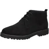Sioux Damen Desert Boots/ Stiefeletten Schwarz samtiges Rauleder Größe: 38,5