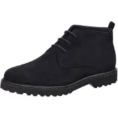 Sioux Schnürstiefelette "Meredith-702-H", Damen, Gr. 44.5 (UK 10), blau (dunkelblau), Obermaterial: 100% Lammveloursleder LAVL. 100% Gummi rubber., Schuhe Schnürstiefelette