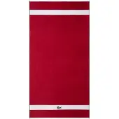 Lacoste Duschtuch "LCASUAL", rot (rouge), B:70cm L:140cm, Frottier, Obermaterial: 100% Baumwolle, Handtücher, Duschtuch, mit Label-Applikationen und Bordüre