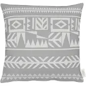 Apelt Dekokissen "Roxanne" Gr. 1, grau (hellgrau, ethnomuster), B:46cm L:46cm, Baumwolle, Polyester, Dekokissen_Sitzkissen_Kissenhüllen, Dekokissen, Kissenhülle ohne Füllung, 1 Stück