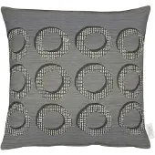 Apelt Dekokissen "1710" Gr. 1, grau (anthrazit, kreise), B:46cm L:46cm, Polyester, Dekokissen_Sitzkissen_Kissenhüllen, Dekokissen, Kissenhülle ohne Füllung, 1 Stück