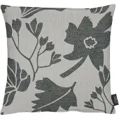 Apelt Dekokissen "Marlene", schwarz (schwarz, weiß, geblümt), B:46cm L:46cm, Kunstfaser, Polyester, Dekokissen_Sitzkissen_Kissenhüllen, Dekokissen, Kissenhülle ohne Füllung, 1 Stück