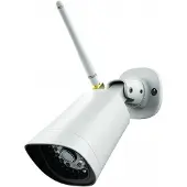 KlikAanKlikUit IPCAM-3500, IP-Sicherheitskamera, Draußen, Kabellos, Wand, Weiß, Patrone (Form)