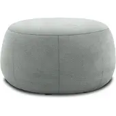 Domo Hocker "800012 elegant und zeitlos, Solitär, bequem, B/T 75/75cm", grau, B:75cm H:42cm T:75cm, 95% Polyester, 5% Nylon, Hocker, Hocker, Hocker rund gepolstert