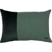 Esprit Dekokissen "Harp", grün (dunkelgrün, unifarben), B:58cm L:38cm, Polyester, Dekokissen_Sitzkissen_Kissenhüllen, Dekokissen, mit Keder und Applikation, Kissenhülle ohne Füllung, 1 Stück