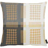 Apelt Dekokissen "Alexis" Gr. 1, grau (grau, beige, gemustert), B:49cm L:49cm, Polyester, Dekokissen_Sitzkissen_Kissenhüllen, Dekokissen, Kissenhülle ohne Füllung, 1 Stück
