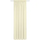Wirth Vorhang "Sunday", beige (creme), B:142cm H:265cm, Jacquard, Baumwolle, Polyester, Gardinen, Vorhang, nach Maß