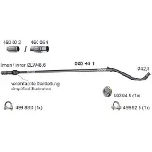 ERNST Abgasrohr 550451 mitte für FORD FIAT