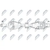NTY Antriebswelle NPW-SU-054 Vorne Rechts für SUZUKI SX4 (EY, GY) 696mm