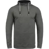 Blend Langarmshirt "Langarmshirt BHPallo", Herren, Gr. L, grau (pewter mix), Obermaterial: 60% Baumwolle CO. 40% Polyester PES., Shirts Langarmshirt