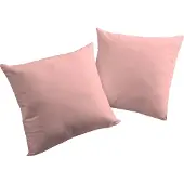 Adam Audio Dekokissen ADAM "Uni Collection", rosa (rosa, unifarben), B:40cm L:40cm, Baumwolle, Dekokissen_Sitzkissen_Kissenhüllen, Dekokissen, aus zertifizierter Bio-Baumwolle, Kissenhülle ohne Füllung, 1 Stück