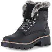Tamaris Schnür-,Zug-u.Schnallenstiefel in schwarz, Gr. 38