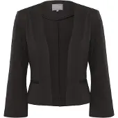 Culture Blusenblazer "Damen Blazer CUeloise", Damen, Gr. 40, schwarz, Obermaterial: 74% Polyester PES. 22% Viskose CV. 4% Elasthan EL., Blazer Blusenblazer