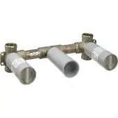Hansgrohe AXOR Grundkörper für 3-Loch Waschtischarmatur Unterputzmodell für Wandmontage, 10303180