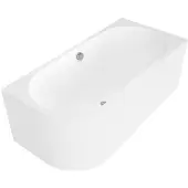 Polysan ASTRA R MONOLITH asymmetrische Badewanne 160x75x60cm, weiß