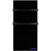 Eurom Infrarot Heizpaneel Sani 1000 137x62x6,5 cm 1000 Wat mit WiFi und Fernbedienung schwarz