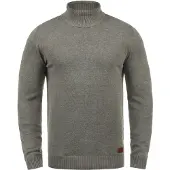 Blend Rollkragenpullover "Rollkragenpullover BHLatif", Herren, Gr. L, grau (zink mix), Obermaterial: 50% Baumwolle CO. 50% Polyacryl PAN., Pullover Rollkragenpullover