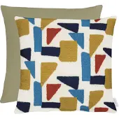 Apelt Dekokissen "Tablo" Gr. 1, bunt (bunt, gemustert), B:45cm H:5cm L:45cm, Baumwolle, Polyester, Dekokissen_Sitzkissen_Kissenhüllen, Dekokissen, Wendekissenhülle mit Füllung, 1 Stück