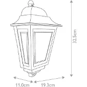 Elstead Lighting Außenwandlampe Deco Lane, rot, Laterne, Aluminium, IP44