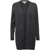 B.young Strickjacke "Damen Langarm BYNONINA", Damen, Gr. M, grau (dunkelgrau melange), Obermaterial: 50% Viskose CV. 27% Nylon NY. 23% Polyester PES., Strickjacken Strickjacke
