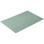 Vossen Badematte "»Pratos«", grün (meadowgrün), H:12mm, Baumwolle, Badematten, Badematte, Badteppich, Uni Farben, Rauten Design