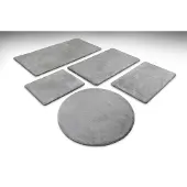 Wecon Home Badematte BASICS "Emil", grau, H:25mm, Polyester, Badematten, Badematte, waschbar, rutschfest, strapazierfähig, pflegeleicht und super weich