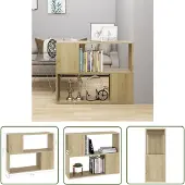 The Living Store TV-Schrank Sonoma-Eiche 80x24x63 cm Holzwerkstoff