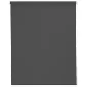 Sunlines Seitenzugrollo "Youngstyle Uni", grau (anthrazit, weiß), B:142cm H:180cm, Aluminium, Kunststoff, Polyester, Rollos, Seitenzugrollo