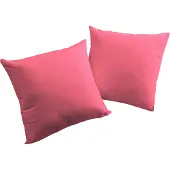Adam Audio Dekokissen ADAM "Uni Collection", pink (pink, unifarben), B:40cm L:60cm, Baumwolle, Dekokissen_Sitzkissen_Kissenhüllen, Dekokissen, aus zertifizierter Bio-Baumwolle, Kissenhülle ohne Füllung, 1 Stück