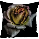 Queence Dekokissen "Blüte", bunt (bunt, geblümt), B:40cm L:40cm, Polyester, Dekokissen_Sitzkissen_Kissenhüllen, Dekokissen, Kissenhülle ohne Füllung, 1 Stück