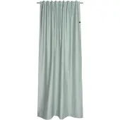 Schöner Wohnen Vorhang "Soft" Gr. 1, grün (hellgrün), B:130cm H:250cm, Jacquard, Polyester, SCHÖNER WOHNEN-KOLLEKTION, Gardinen, Vorhang, mit Lederapplikation