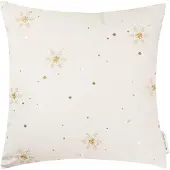 Tom Tailor Dekokissen HOME "Sparkling Stars" Gr. 1, weiß (wollweiß, weiß, sterne), B:38cm L:38cm, Polyester, Dekokissen_Sitzkissen_Kissenhüllen, Dekokissen, Kissenhülle ohne Füllung, 1 Stück