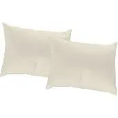 Wirth Dekokissen Gr. 1, beige (creme, unifarben), B:40cm L:40cm, Kunstfaser, Dekokissen_Sitzkissen_Kissenhüllen, Dekokissen, Kissenhülle ohne Füllung, 2 Stück