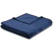 Biederlack Wohndecke "King Fleece", blau (marine), B:150cm L:200cm, Polyester, Wohndecken, Wohndecke, leicht, Kuscheldecke
