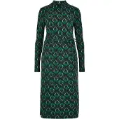Apricot Midikleid "Geometrisch gemustertes Midikleid" mit Bindeband, 2 tlg. mit Bindeband