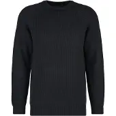 Stoic - Heavy MerinoKnit MMXX.Rutvik Sweater - Merinopullover Gr L schwarz