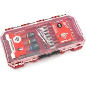 Milwaukee Bit-Set schlagfest 35-tlg. Set in PACKOUT kompatibler Kassette SHOCKWAVE Schrauben