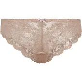 LASCANA String , Damen, Gr. 44/46, sand, Spitze, Obermaterial: 90% Polyamid, 10% Elasthan, unifarben, körpernah, Unterhosen String, aus schöner Vollspitze und Schleife