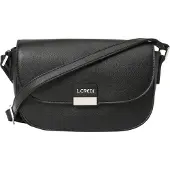 L.credi Umhängetasche Schultertasche Janina Flapbag Black schwarz