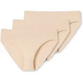 Schiesser Damen Slips 3er Pack - Jazz-Pants, Cotton Essentials, Basic, Stretch