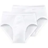 Schiesser Herren Slips 2er Pack - Feinripp, Sportslip, Cotton Essentials
