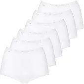 Sloggi Slip "Slip 6er Pack", Damen, Gr. 52, weiß, Obermaterial: 95% Baumwolle CO. 5% Elasthan EL., Unterhosen Slip