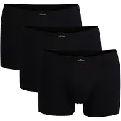 Götzburg Boxershorts GÖTZBURG "Boxershort 3er Pack", Herren, Gr. M, schwarz, Obermaterial: 95% Baumwolle CO. 5% Elasthan EL., Unterhosen Boxershorts